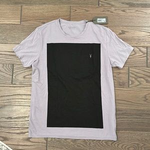 All Saints Men’s Lobke Crew T-Shirt - Dusty Lilac/Black - Large